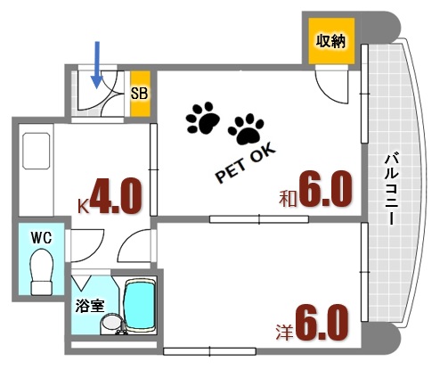 わかばビルの間取り