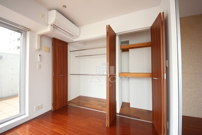 収納　写真は別タイプのお部屋です。