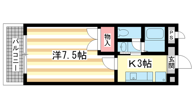 木津川市木津のマンションの間取り