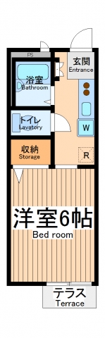 東京都国立市富士見台３（アパート）の賃貸物件の間取り