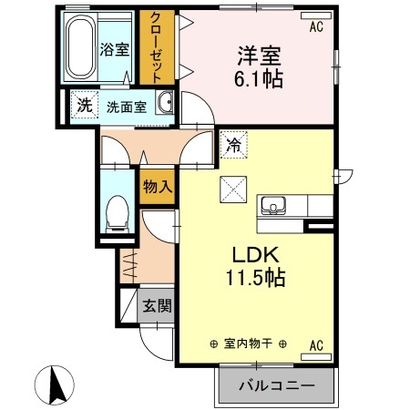 ジョイカーサ　Ａの間取り