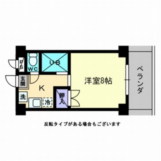 岡山県岡山市北区春日町（マンション）の賃貸物件の間取り