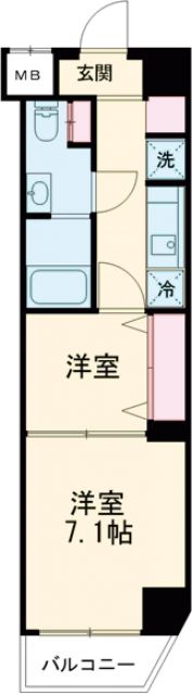 First Residence 錦糸町の間取り
