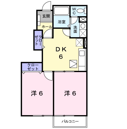 ノエルエスポワールＡの間取り