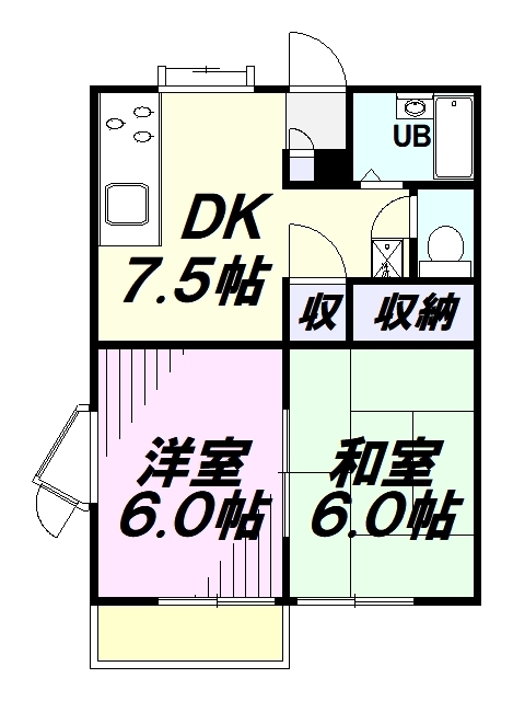 【ルナハイツの間取り】