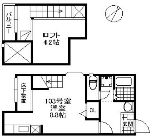 グレースハイツ博多駅南の間取り