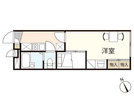 レオパレスルアールの間取り