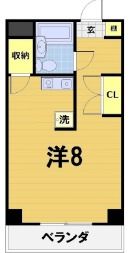 京都市西京区大枝塚原町のマンションの間取り