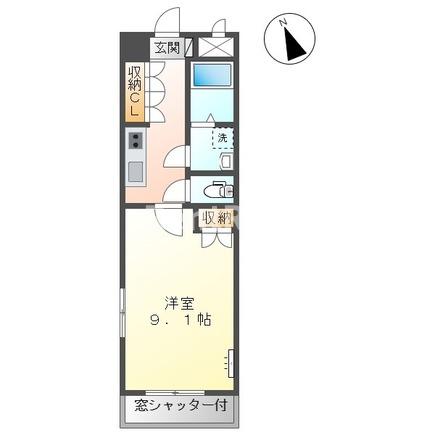 稲沢市祖父江町本甲のアパートの間取り