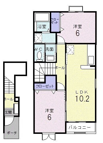 サンモールＡの間取り