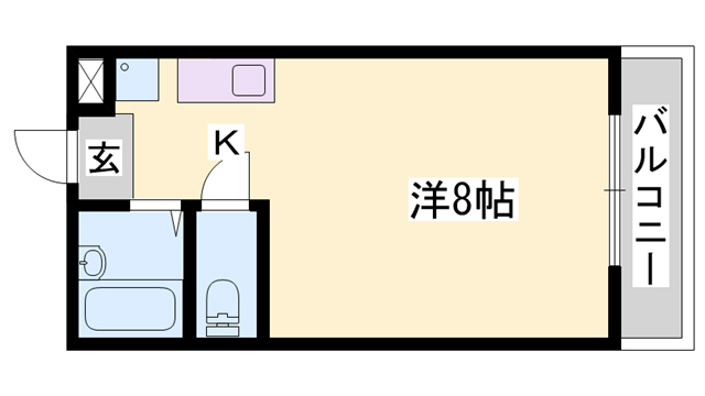 レオパレス長砂の間取り