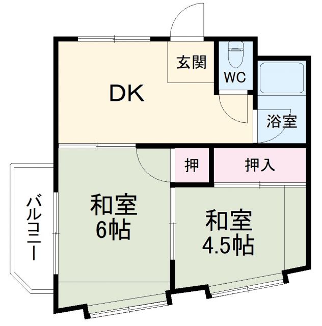 山ノ上ハイツの間取り