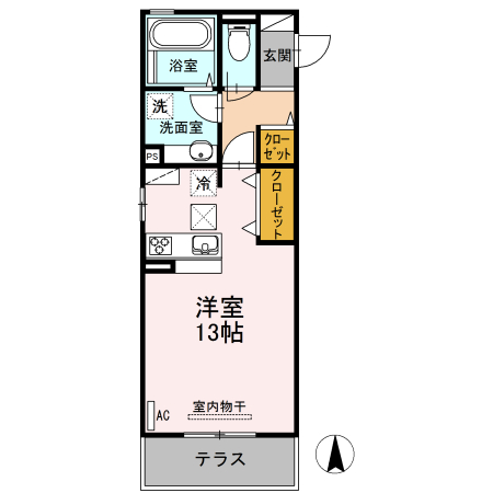 ＪＲ福塩線 備後本庄駅 徒歩10分 3階建 築10年の間取り写真
