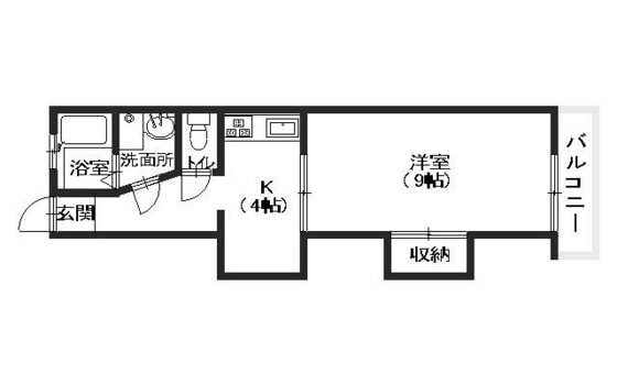 広島市安佐南区八木のマンションの間取り