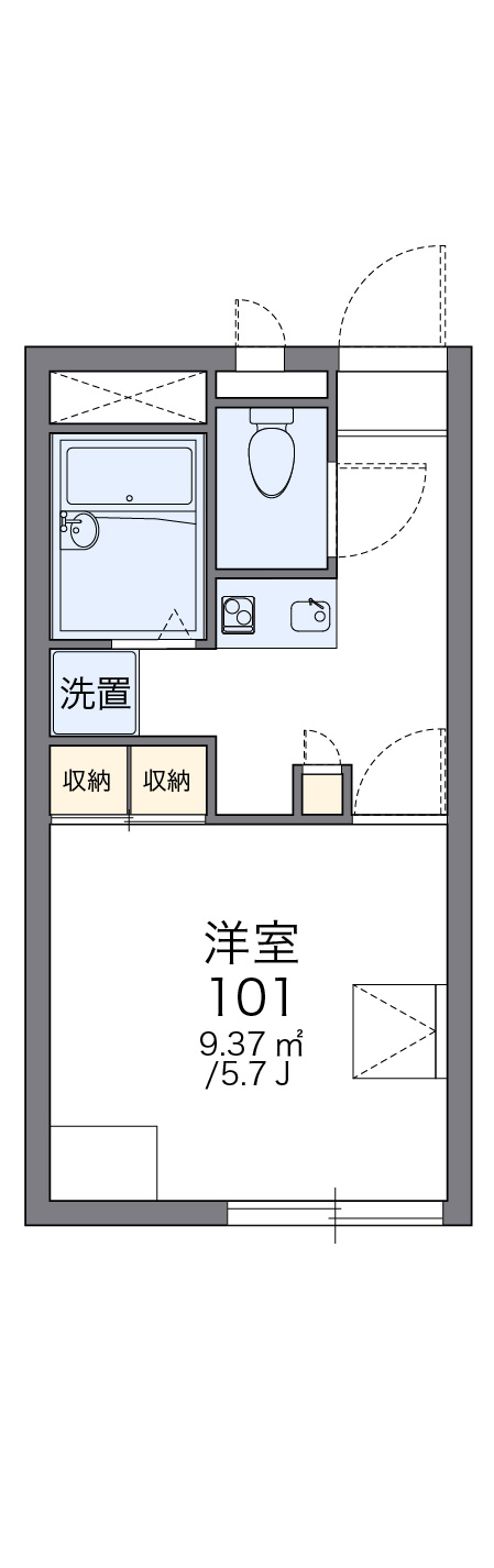 レオパレス大井の間取り