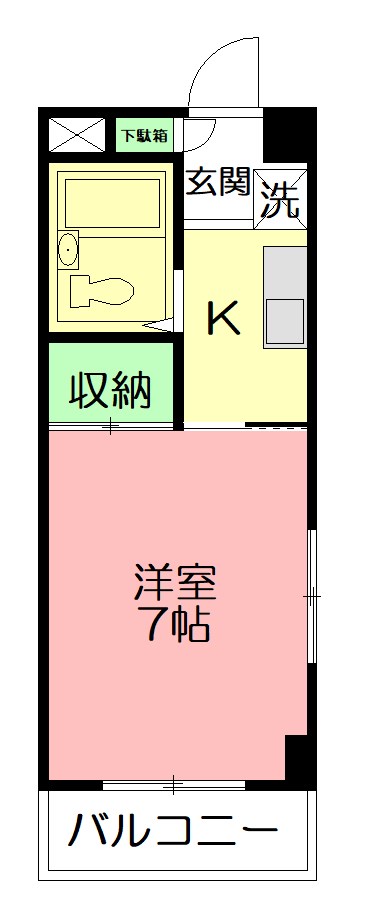 藤沢市鵠沼海岸のマンションの間取り