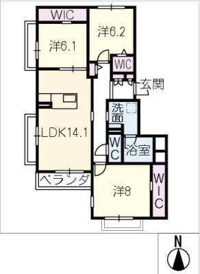 アリオン桜山の間取り