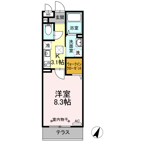 Ｄ－ｒｏｏｍ 気仙沼の間取り