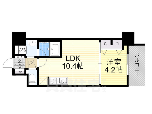 スプランディッド新大阪6の間取り