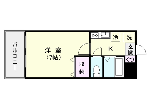 鹿児島市新照院町のマンションの間取り