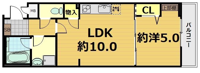 カーサ東堀川の間取り