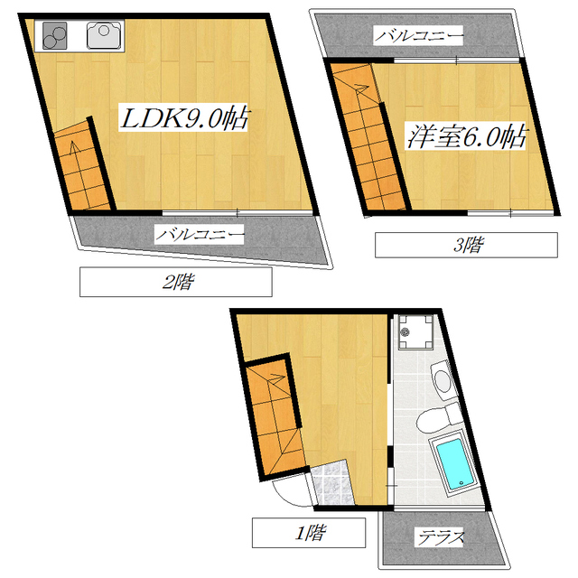 ＴＲＩＰＬＥＴＴＥの間取り