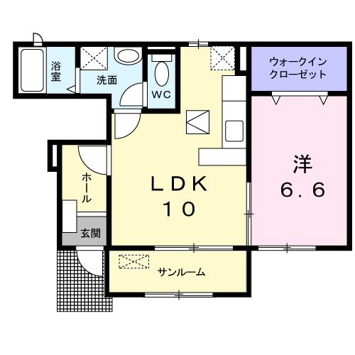 御所市大字茅原のアパートの間取り