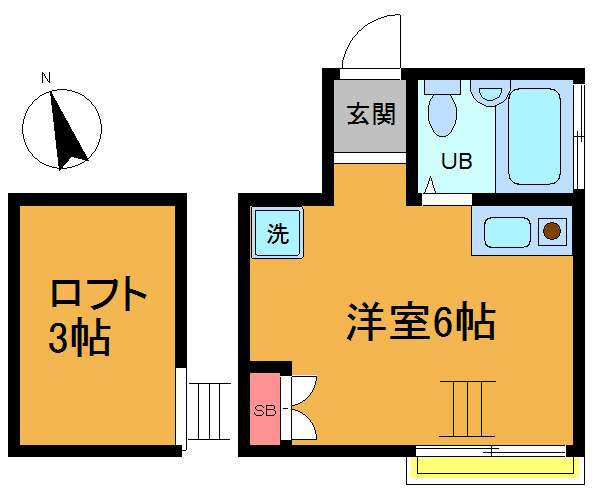 市川市平田のアパートの間取り