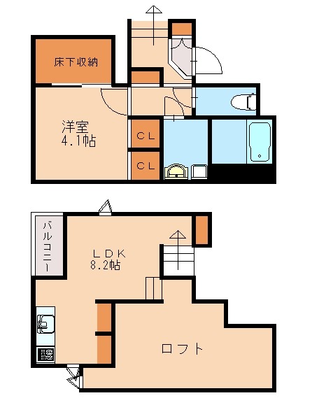 CB千鳥フィオーレの間取り