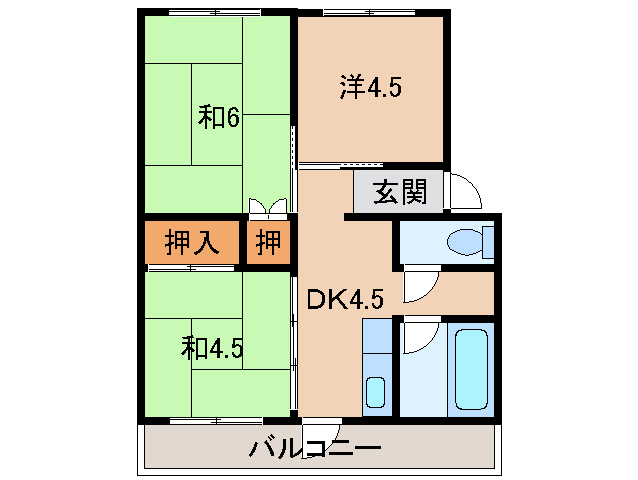 プレミアムハイツ榎原の間取り