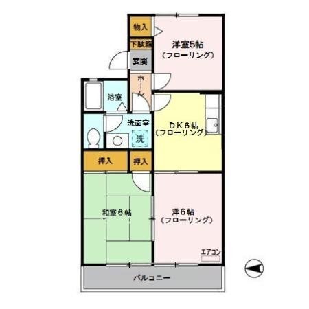 さいたま市浦和区木崎のアパートの間取り