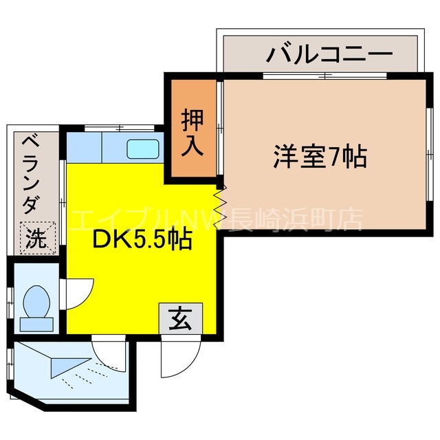 高島マンションの間取り