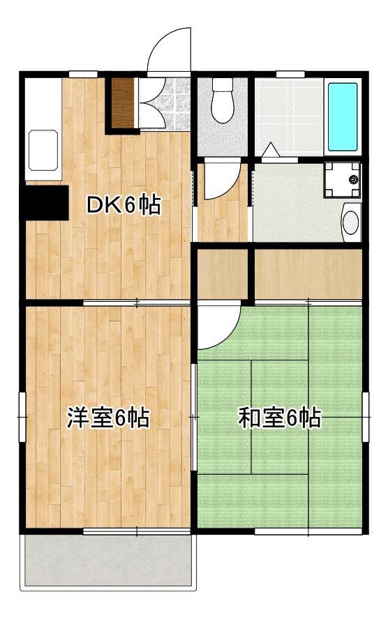 長命ハイムの間取り