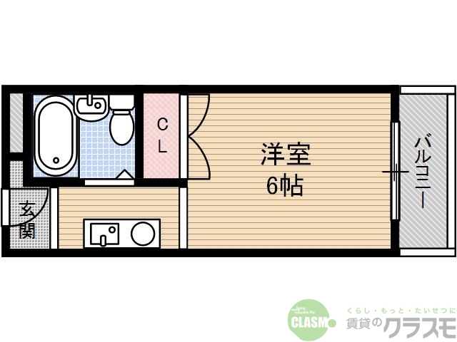 茨木市宮元町のマンションの間取り