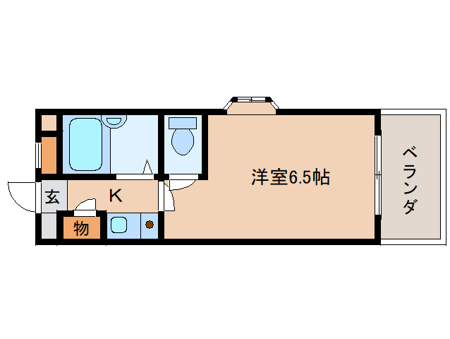 生駒市辻町のマンションの間取り