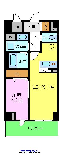 【メゾン材木町の間取り】