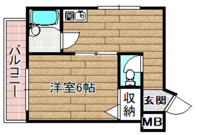 高槻市西真上のマンションの間取り