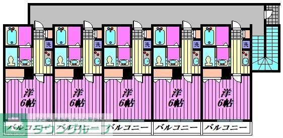 狭山市入間川のアパートの間取り