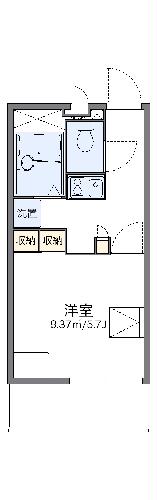 レオパレスピースフル　稲月の間取り