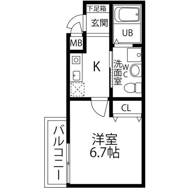 大阪市住之江区北島のマンションの間取り