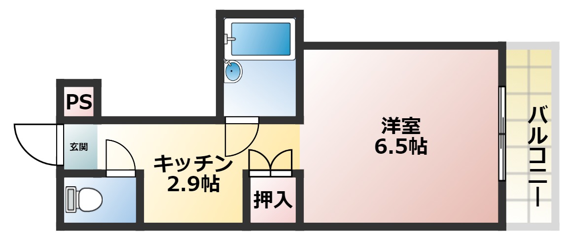 フレーヴァー深草IIの間取り