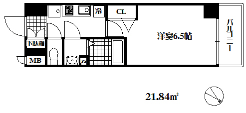 【プレサンス神戸キュリオの間取り】