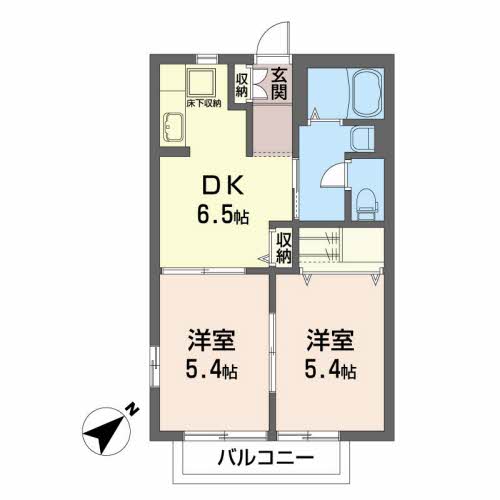 ベルデュールの間取り