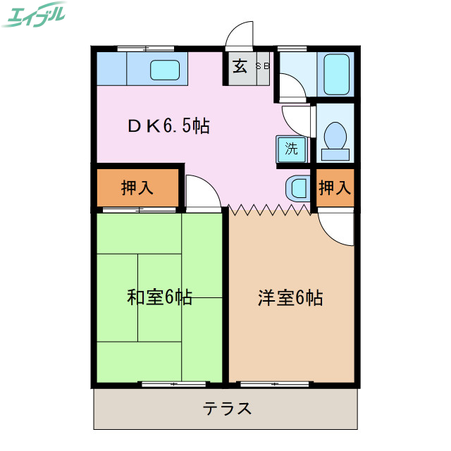 シティハイム・コーポMの間取り