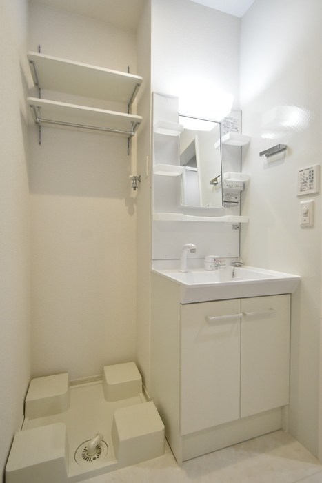 洗面設備　水回りがまとまっており便利