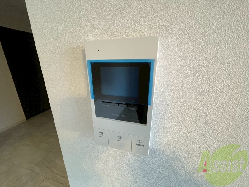 セキュリティ　ＴＶモニター付インターホンです。来客者の顔が見えるので安心！