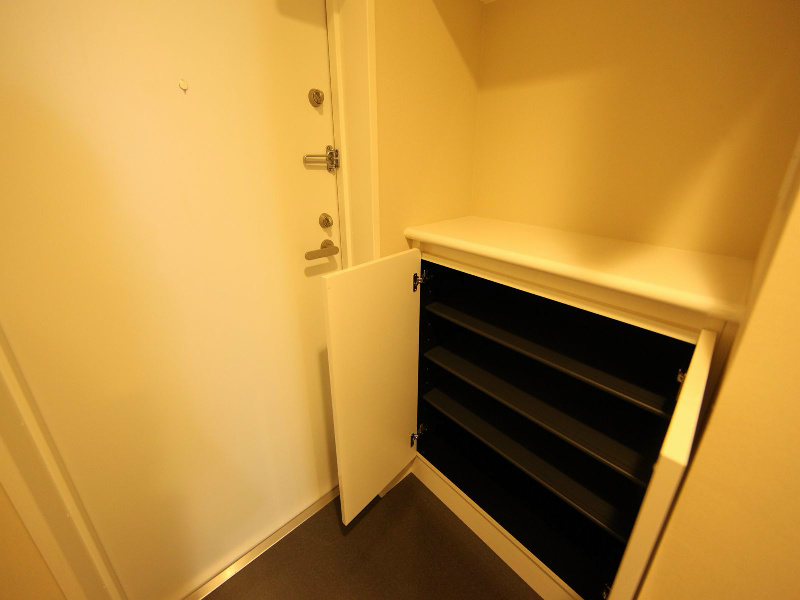 玄関　玄関　シューズボックス付