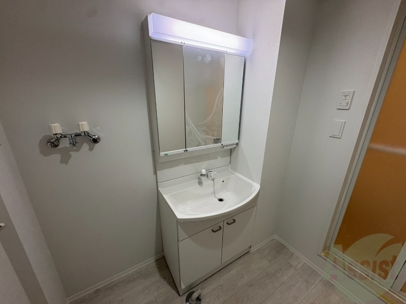 洗面設備　大きくて使いやすそうな独立洗面台になっています。