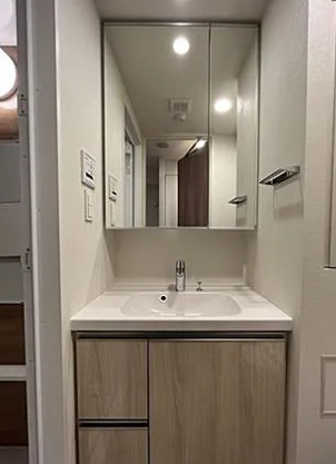 洗面設備　※別部屋の参考写真です。