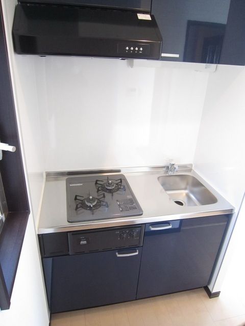 キッチン　２口ガスシステムキッチン